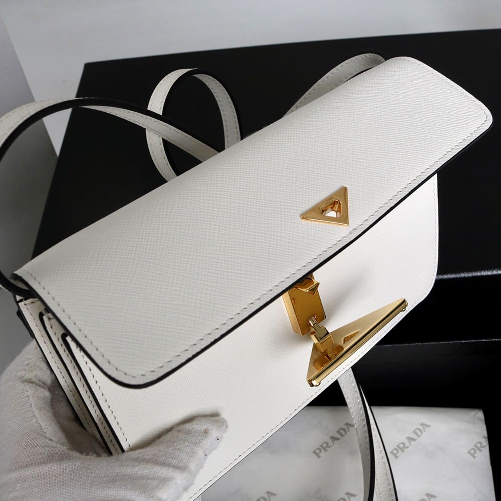Pra*a Mini Saffiano leather bag(HIGH-END GRADE)