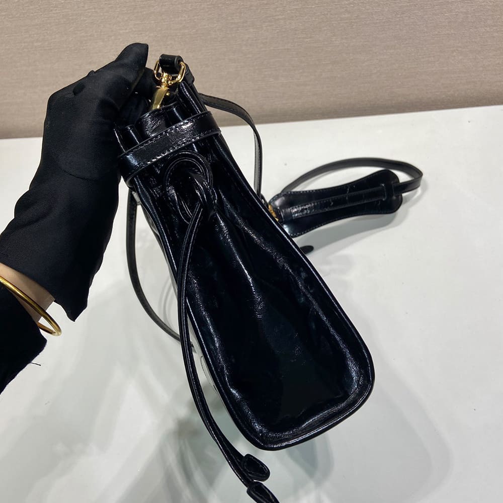 Pra*a Bonnie leather mini shoulder bag(HIGH-END GRADE)