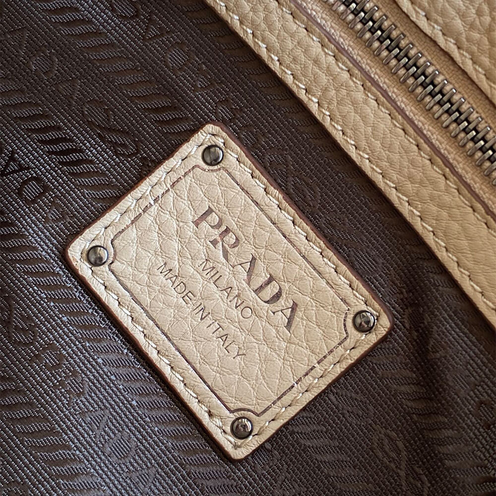 Pra*a Large leather tote bag(HIGH-END GRADE)