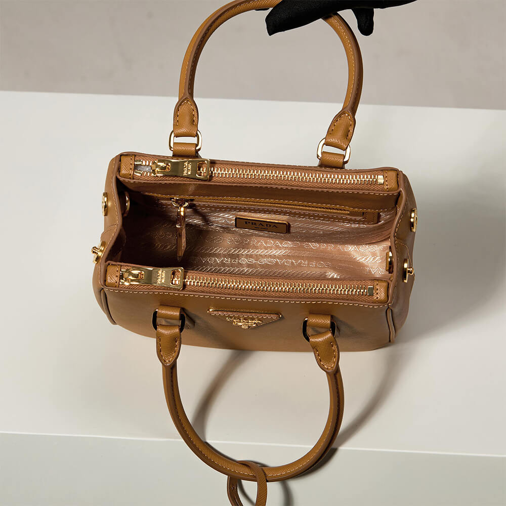 Pra*a Galleria mini Saffiano leather bag(HIGH-END GRADE)