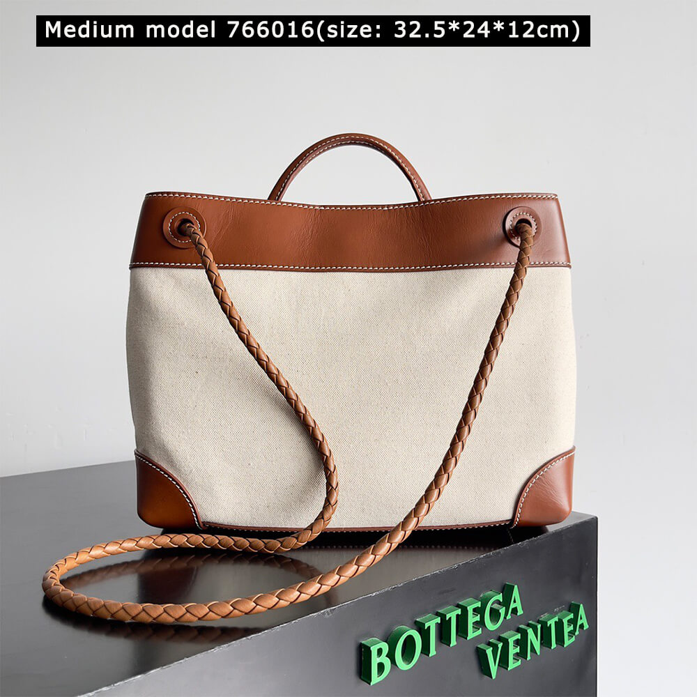 B0tt*ga Ven*ta Andiamo Canvas Handbag(HIGH-END GRADE)