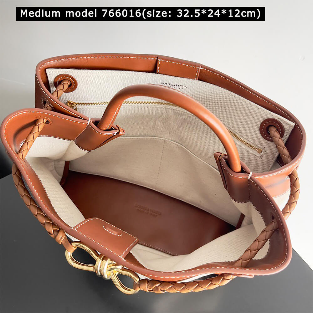 B0tt*ga Ven*ta Andiamo Canvas Handbag(HIGH-END GRADE)
