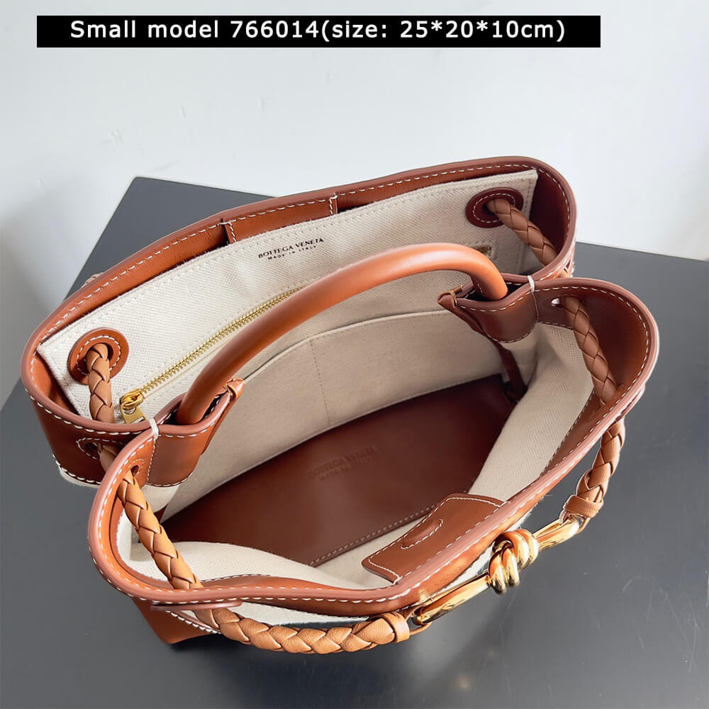 B0tt*ga Ven*ta Andiamo Canvas Handbag(HIGH-END GRADE)