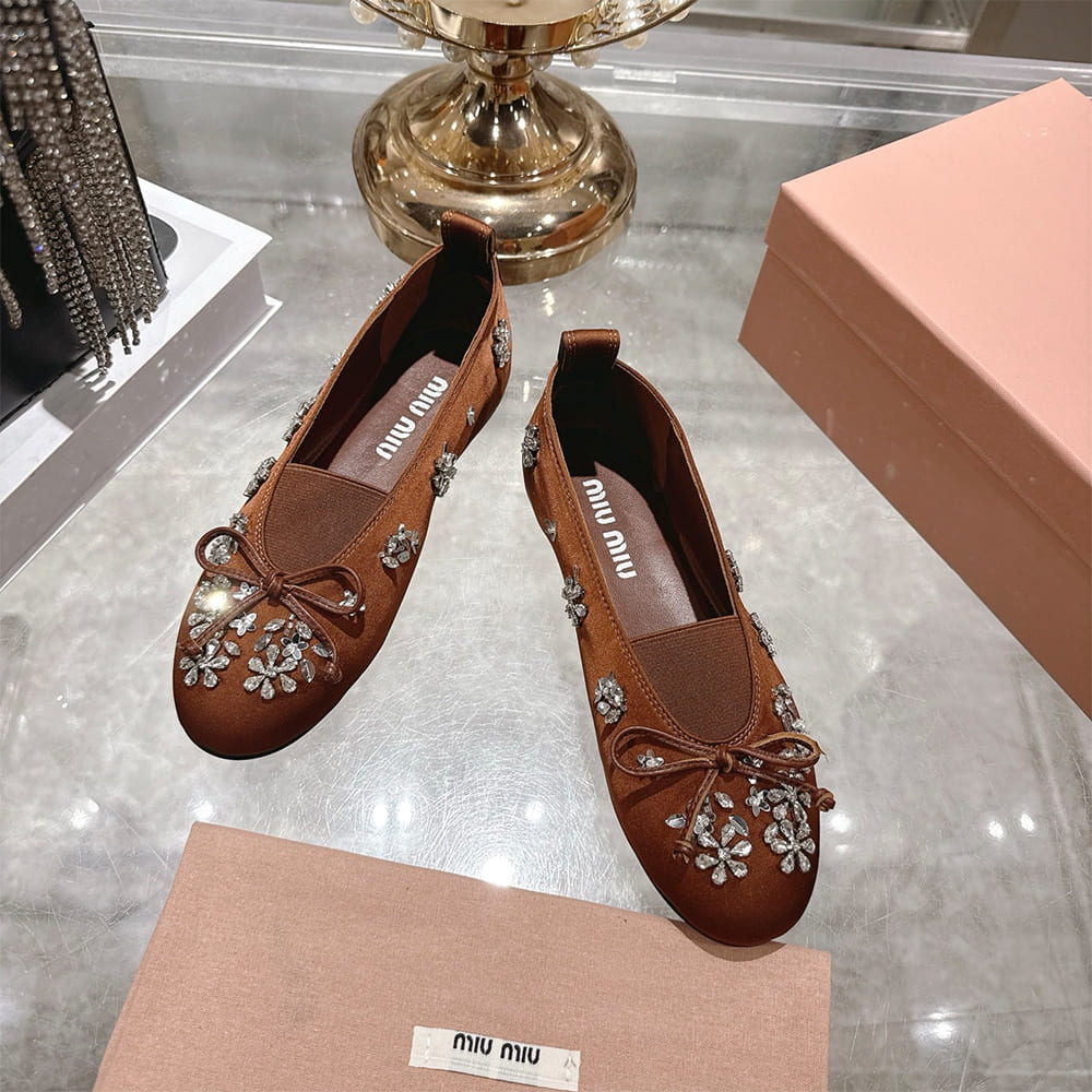 M1um1u Satin ballerinas(EU SIZE 35-41)