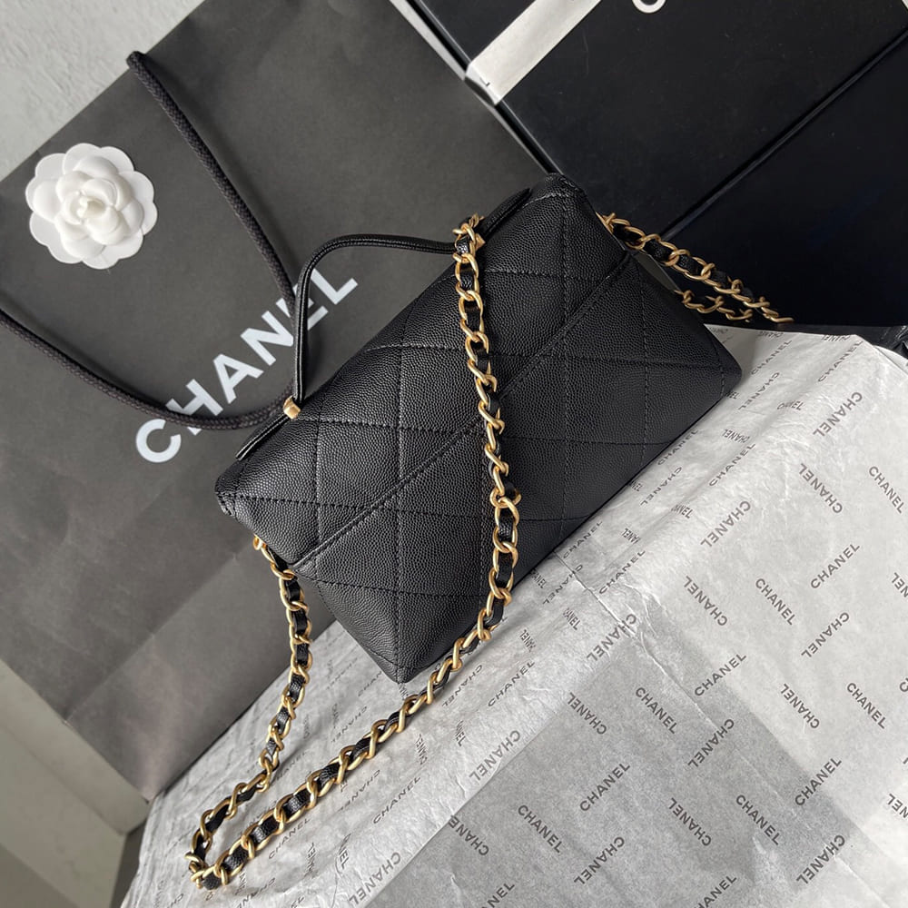 Ch**el Mini Flap with top handle(HIGH-END GRADE)