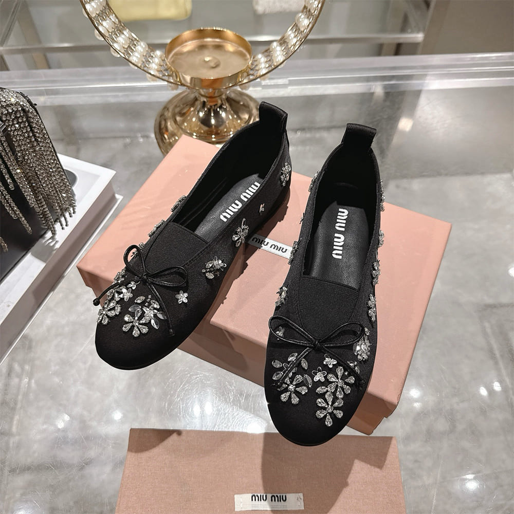 M1um1u Satin ballerinas(EU SIZE 35-41)