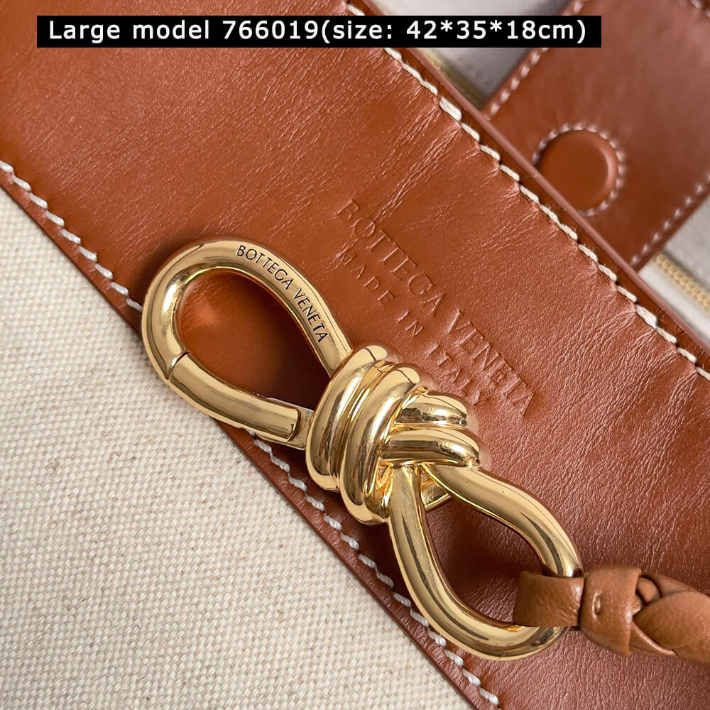 B0tt*ga Ven*ta Andiamo Canvas Handbag(HIGH-END GRADE)