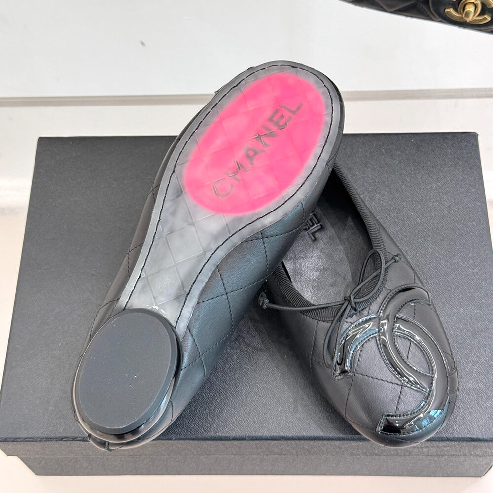 Ch**el Quilted Ballerina Flats