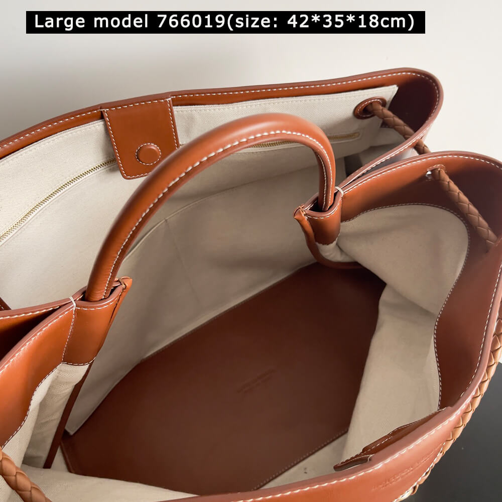B0tt*ga Ven*ta Andiamo Canvas Handbag(HIGH-END GRADE)