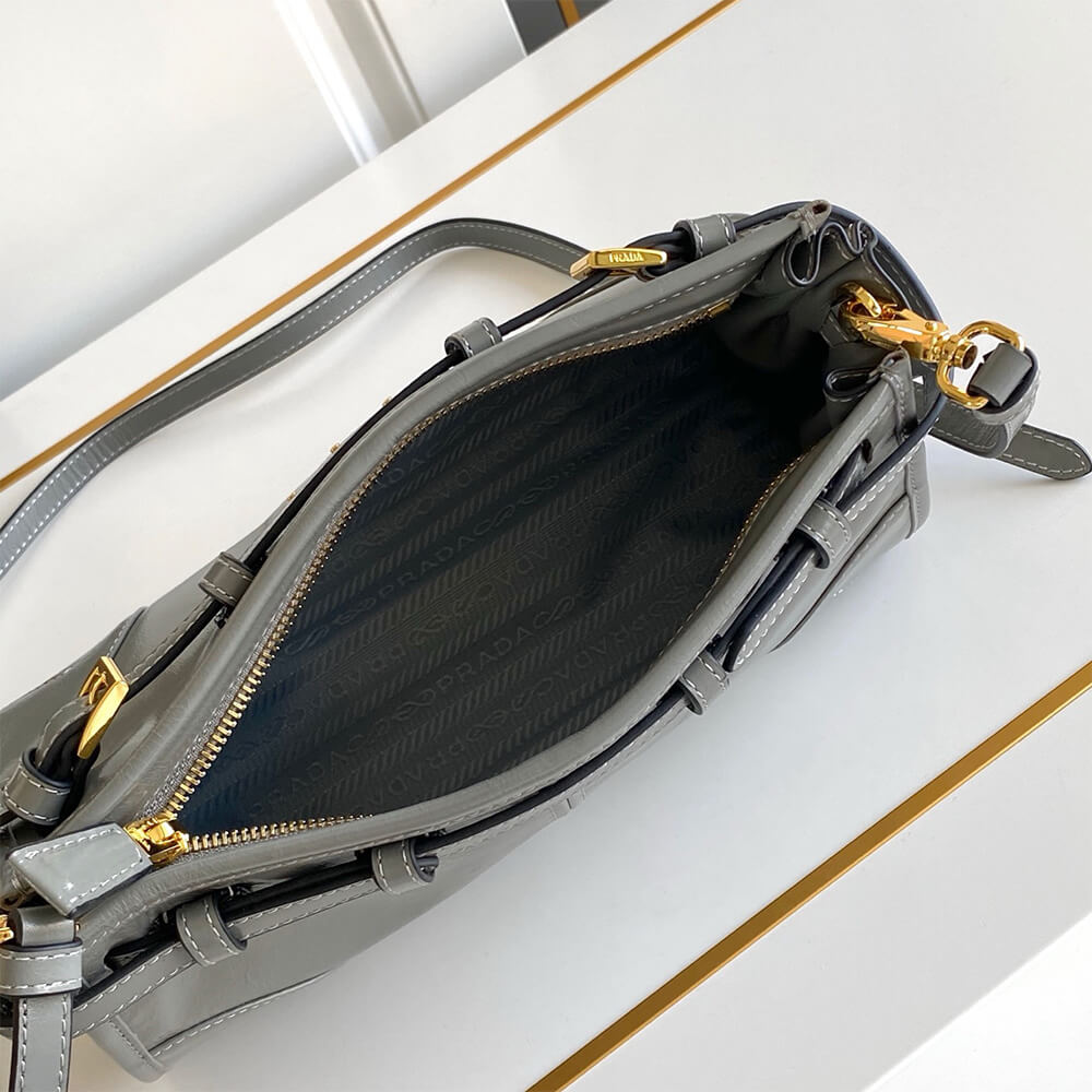 Pra*a Bonnie small leather shoulder bag(HIGH-END GRADE)