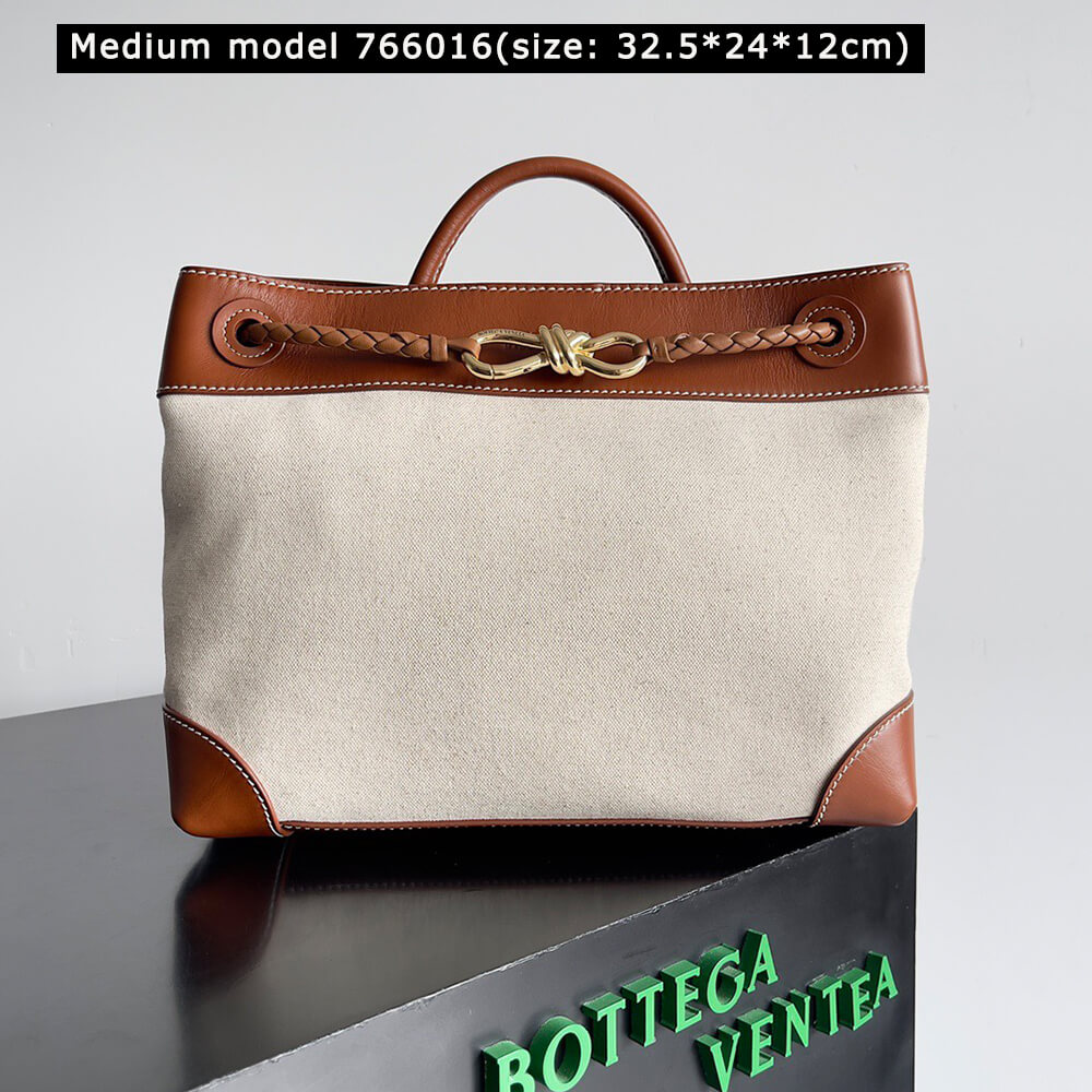 B0tt*ga Ven*ta Andiamo Canvas Handbag(HIGH-END GRADE)
