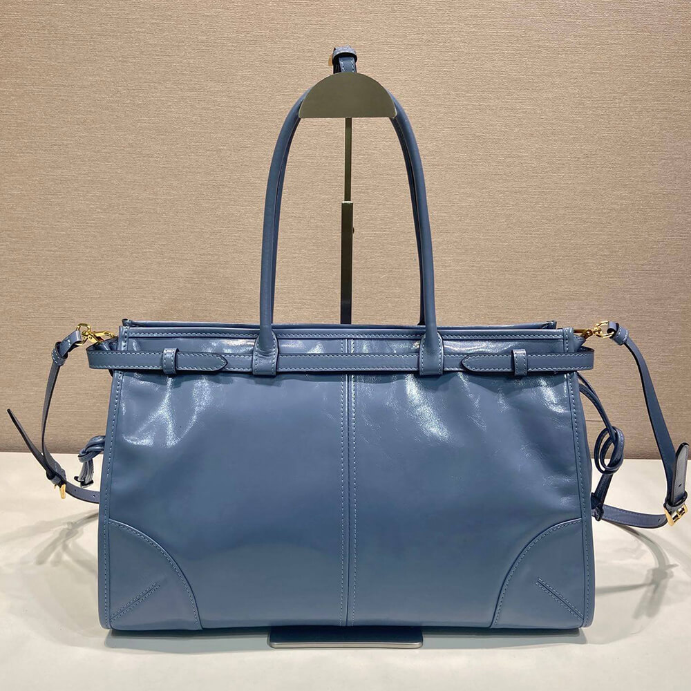 Pra*a Bonnie large leather handbag(TAX-FREE GRADE)