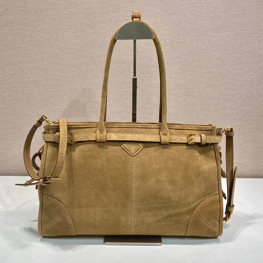 Pra*a Bonnie large leather handbag(TAX-FREE GRADE)