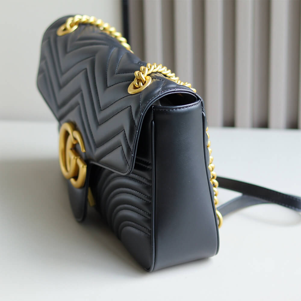 GG Marmont medium matelasse shoulder bag(HIGH-END GRADE)