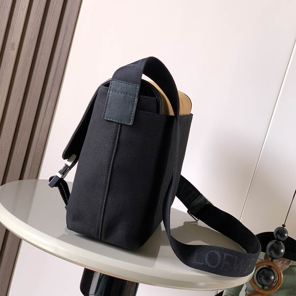 L0ew* Medium Flex messenger in canvas and suede(HIGH-END GRADE)