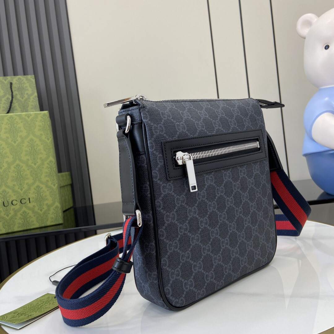 GG Black small messenger bag(HIGH-END GRADE)
