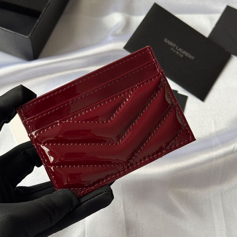 CASSANDRE MATELASS?? card case in patent leather(HIGH-END GRADE)