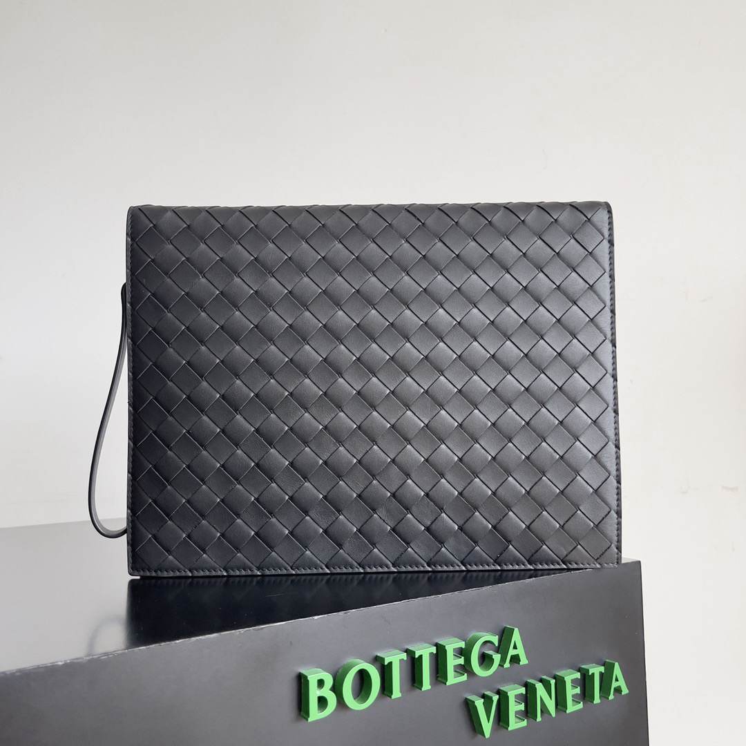 B0tt*ga Ven*ta Intrecciato Document Case With Wristlet(HIGH-END GRADE)