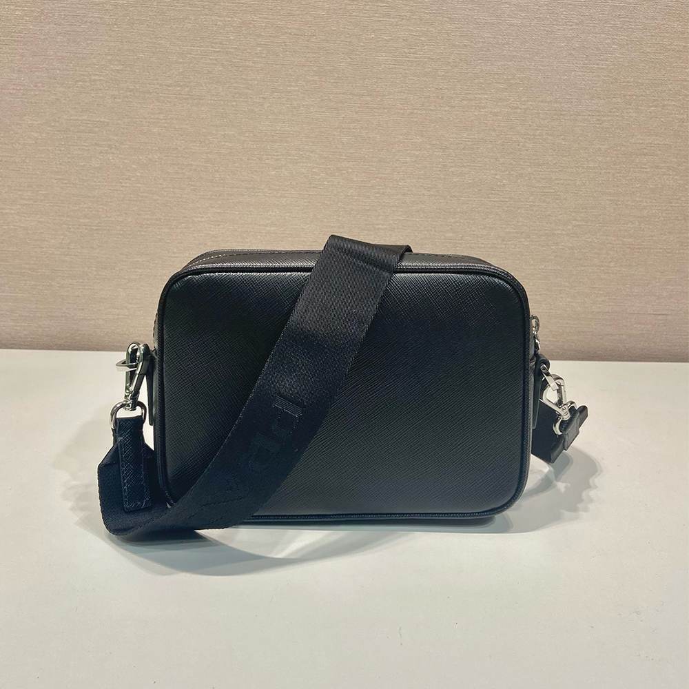 Pra*a Saffiano leather shoulder bag(HIGH-END GRADE)