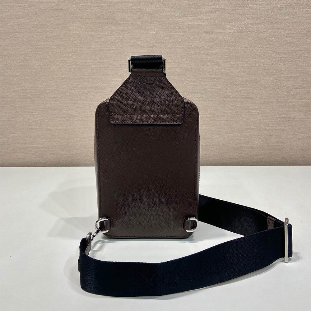 Pra*a Brique Saffiano leather bag(HIGH-END GRADE)