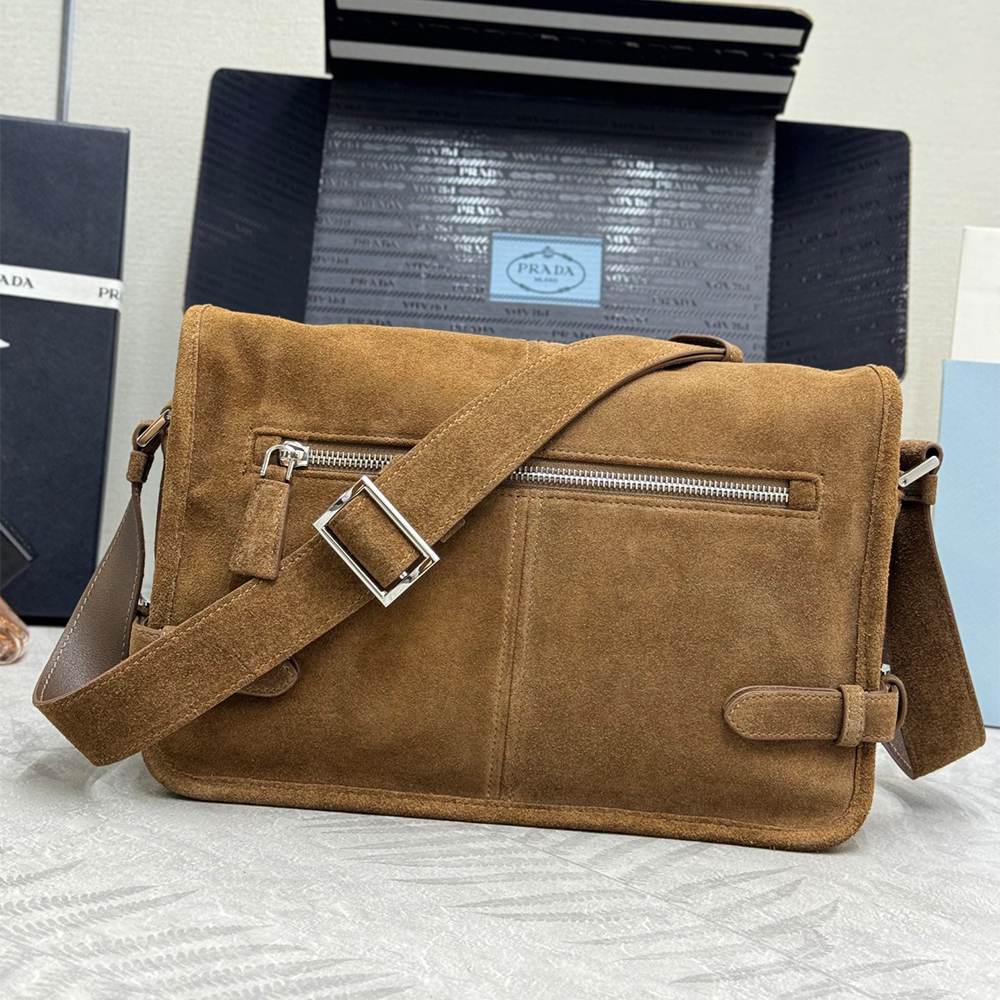 Pra*a Suede shoulder bag(HIGH-END GRADE)