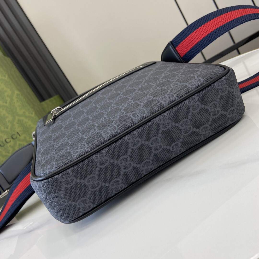 GG Black small messenger bag(HIGH-END GRADE)