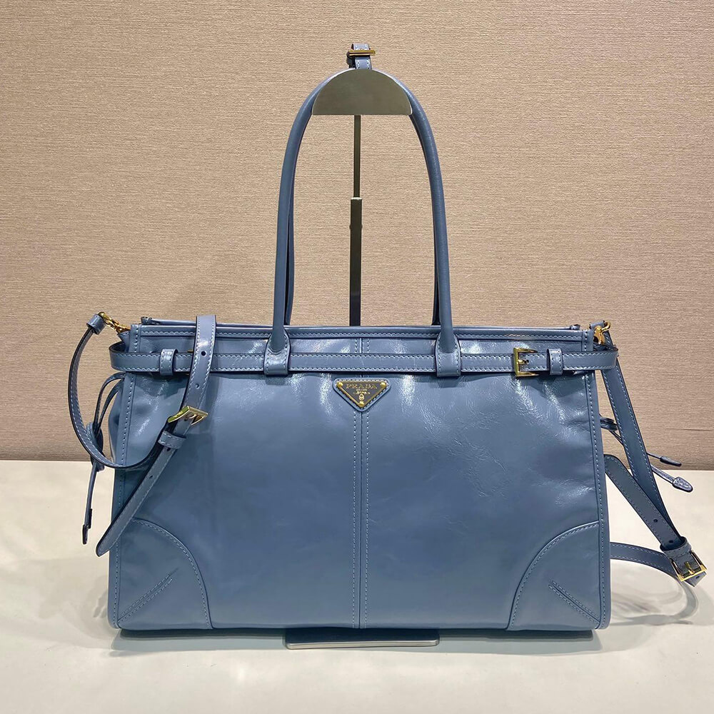 Pra*a Bonnie large leather handbag(TAX-FREE GRADE)