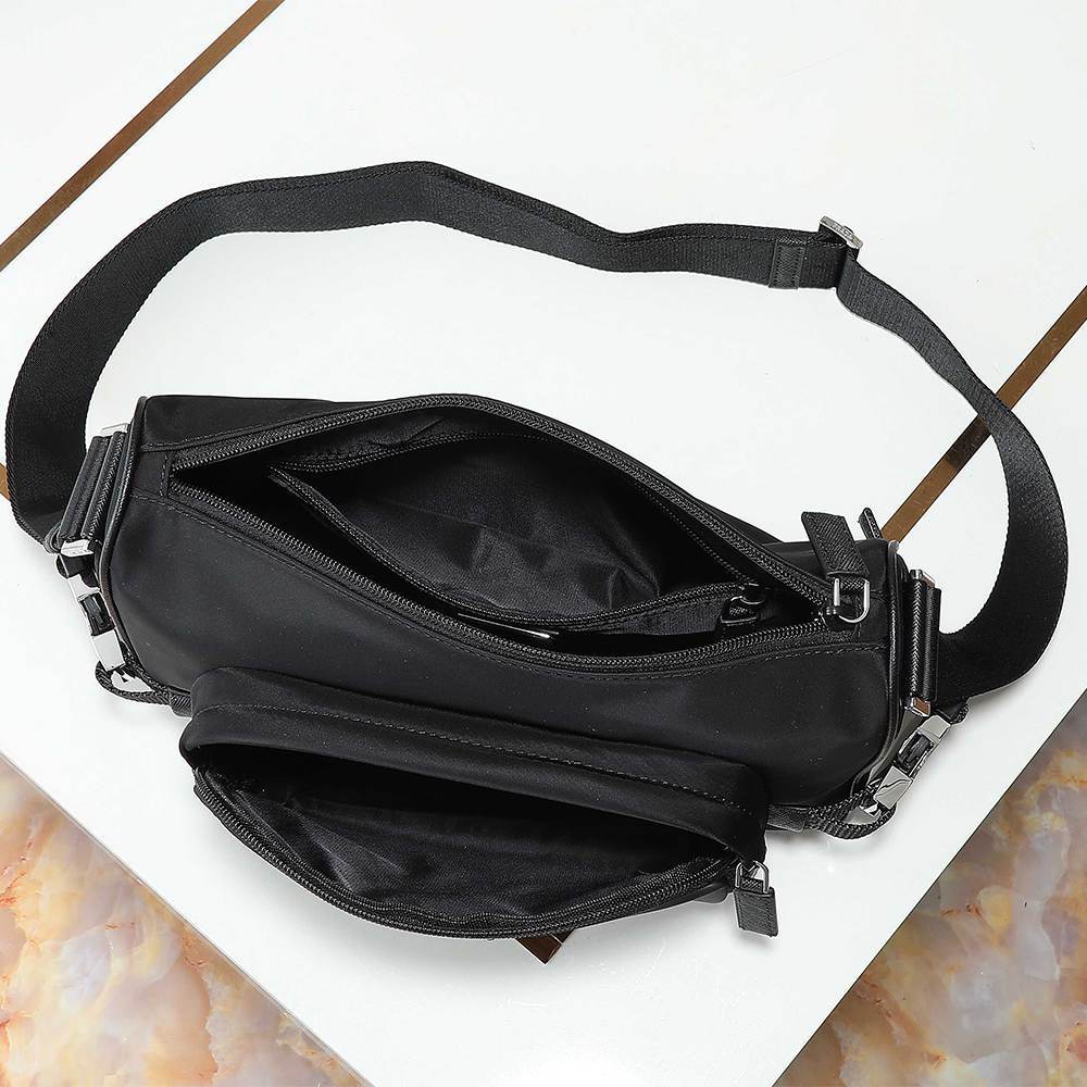 Pra*a Medium Re-Nylon and Saffiano leather shoulder bag(HIGH-END GRADE)