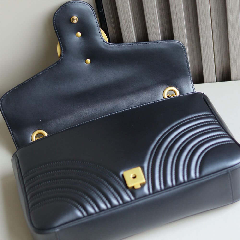 GG Marmont medium matelasse shoulder bag(HIGH-END GRADE)