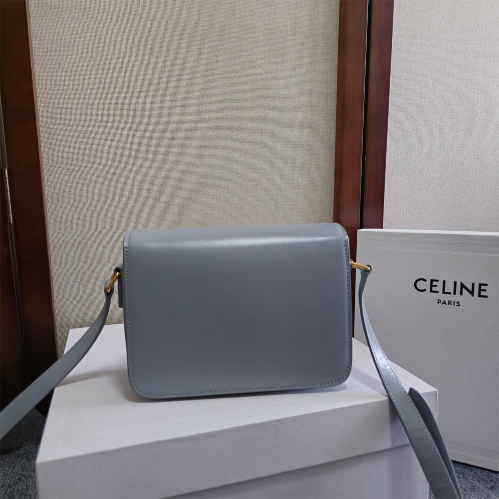 Ce1i*e TEEN TRIOMPHE BAG IN shiny calfskin(HIGH-END GRADE)