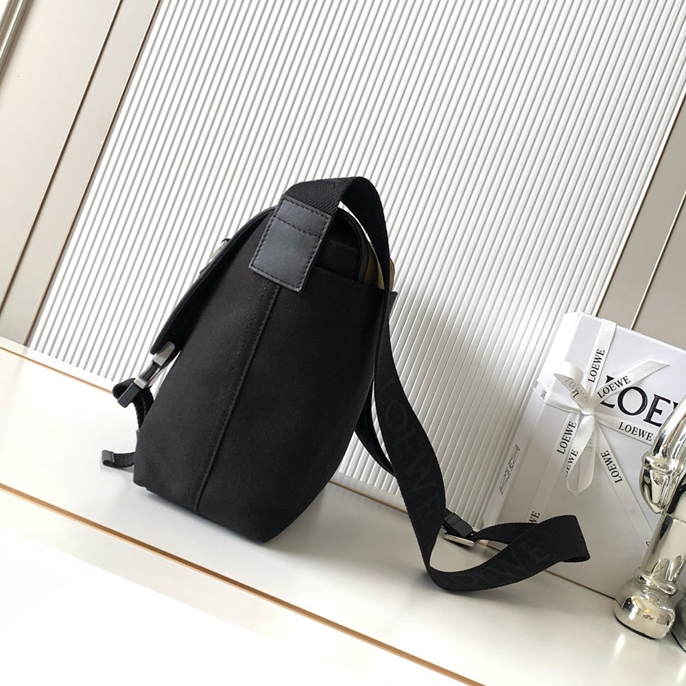 L0ew* Medium Flex messenger in canvas and brushed (HIGH-END GRADE)