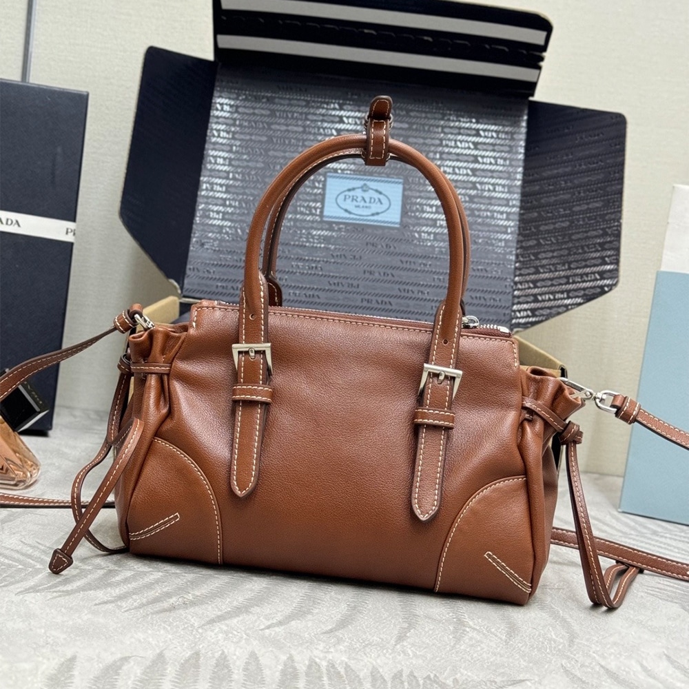 Pra*a Bonnie small leather bag(HIGH-END GRADE)