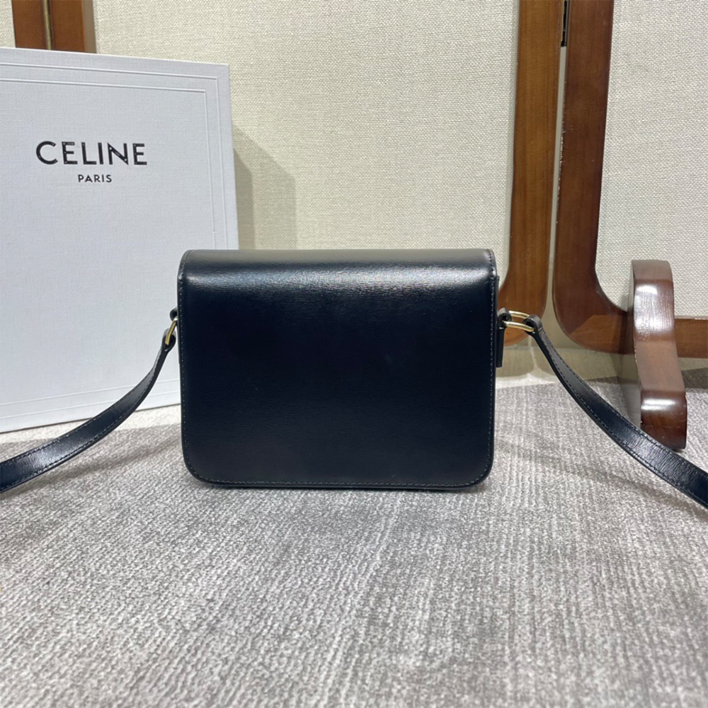 Ce1i*e TEEN TRIOMPHE BAG IN shiny calfskin(HIGH-END GRADE)
