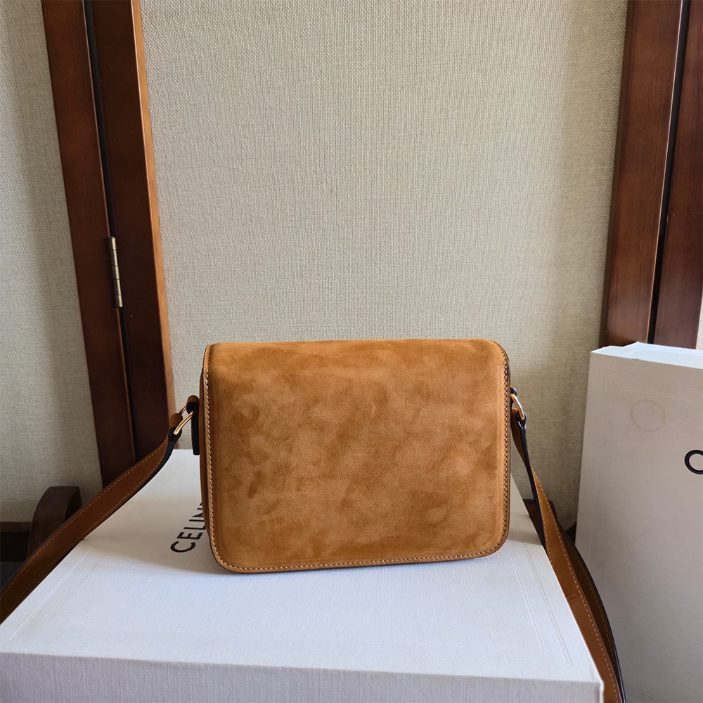 Ce1i*e TEEN TRIOMPHE BAG IN NUBUCK CALFSKIN(HIGH-END GRADE)