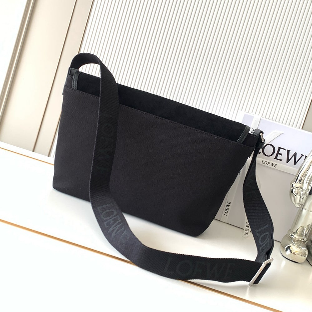 L0ew* Medium Flex messenger in canvas and suede (HIGH-END GRADE)