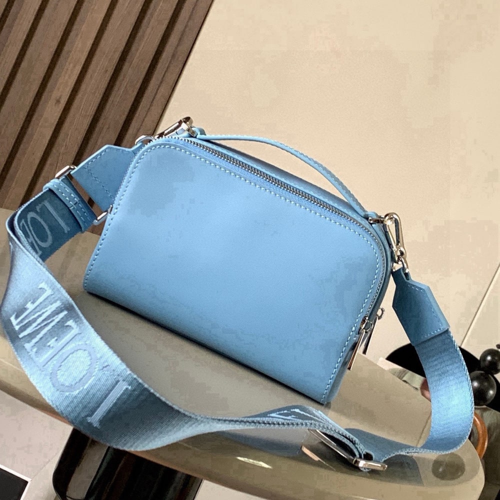 L0ew* Mini crossbody camera bag in satin calfskin (HIGH-END GRADE)