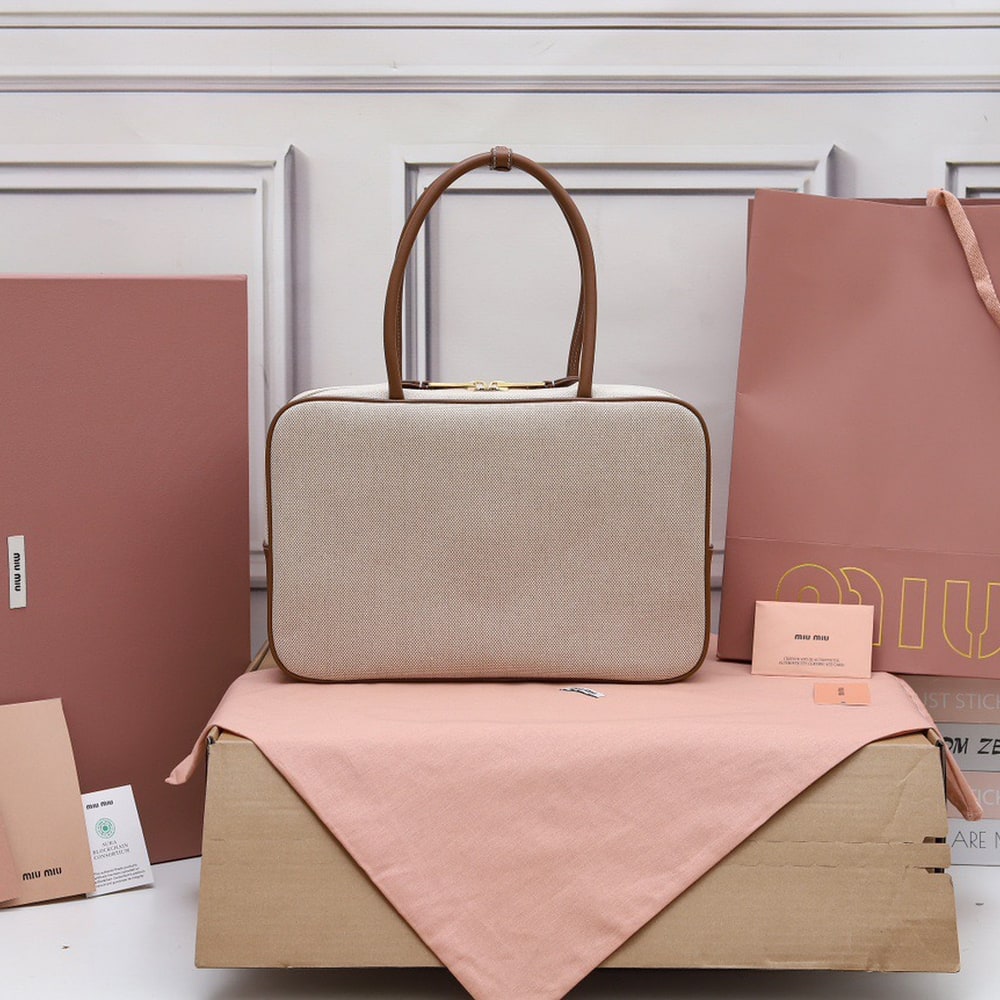 M1um1u Beau Canvas and Leather(HIGH-END GRADE)