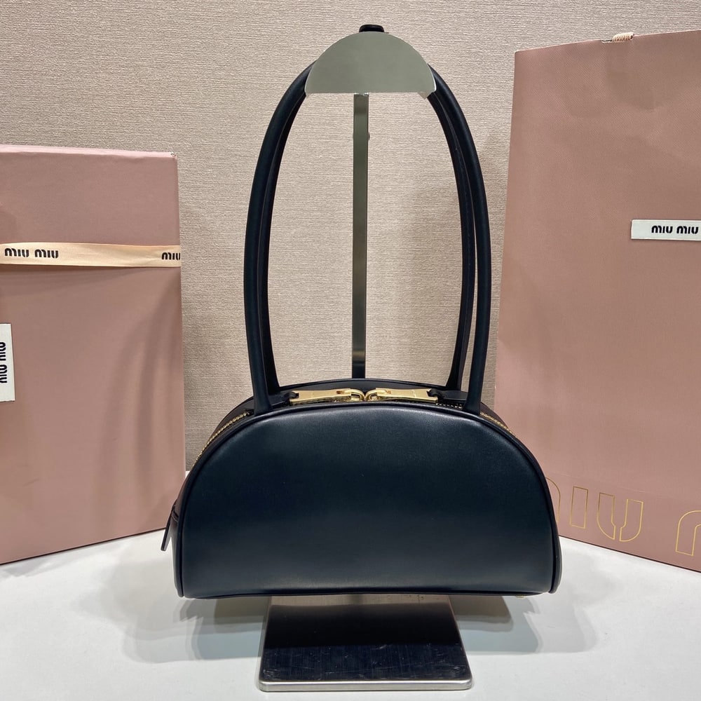 M1um1u Small Beau leather top-handle bag(HIGH-END GRADE)