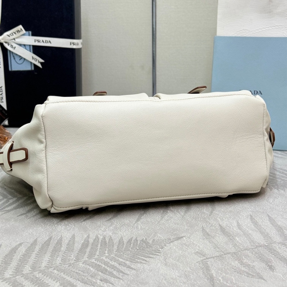 Pra*a Route medium leather tote bag(HIGH-END GRADE)