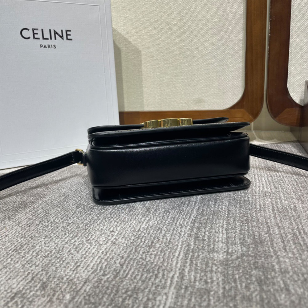 Ce1i*e TEEN TRIOMPHE BAG IN shiny calfskin(HIGH-END GRADE)