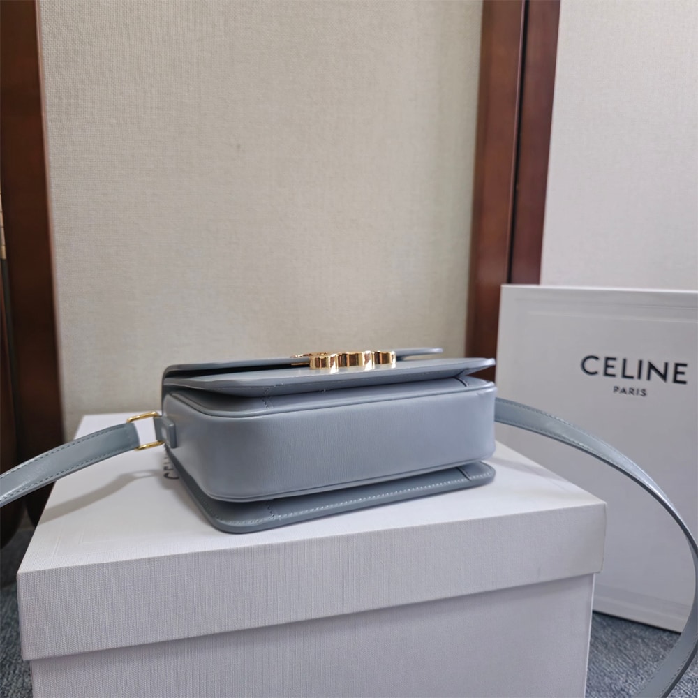Ce1i*e TEEN TRIOMPHE BAG IN shiny calfskin(HIGH-END GRADE)