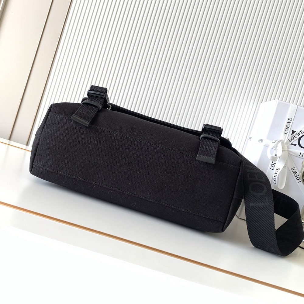 L0ew* Medium Flex messenger in canvas and brushed (HIGH-END GRADE)