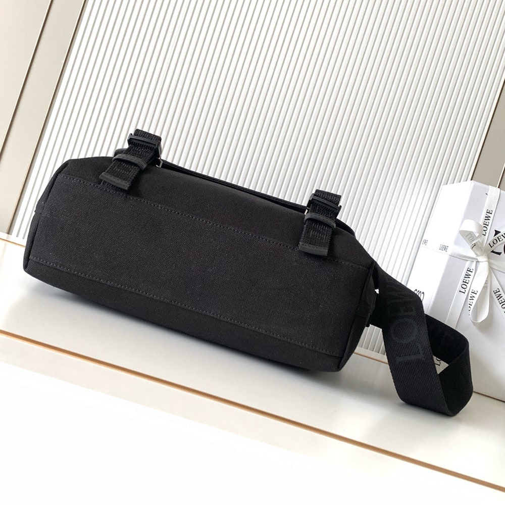 L0ew* Medium Flex messenger in canvas and brushed (HIGH-END GRADE)