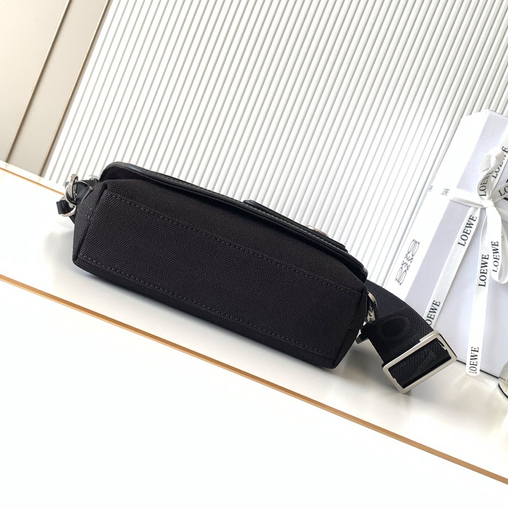 L0ew* Mini Flex messenger in canvas and suede (HIGH-END GRADE)