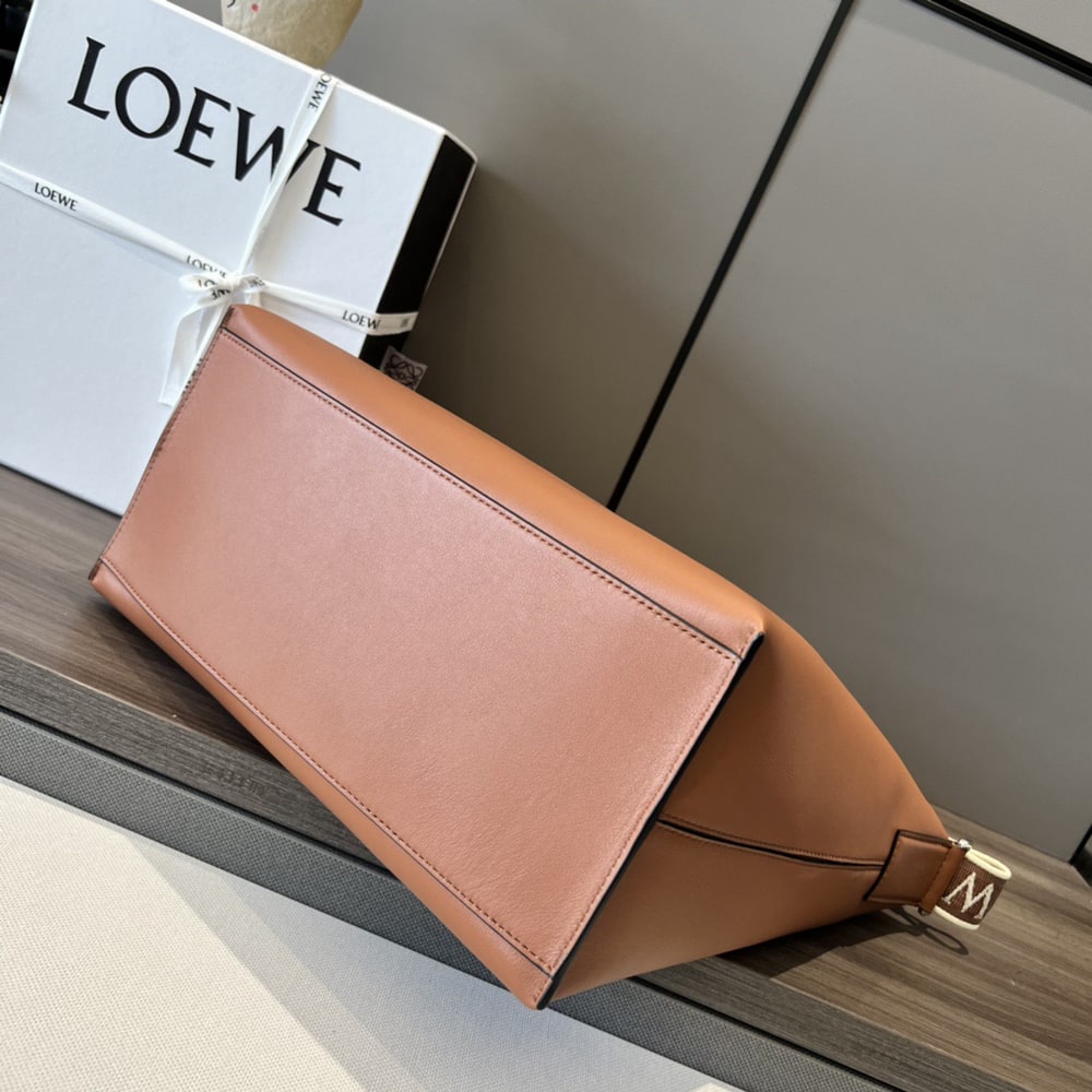 L0ew* Cubi Crossbody bag in S*pple smooth calfskin and jacquard (HIGH-END GRADE)