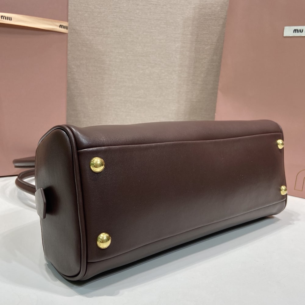 M1um1u Medium Beau leather top-handle bag(HIGH-END GRADE)