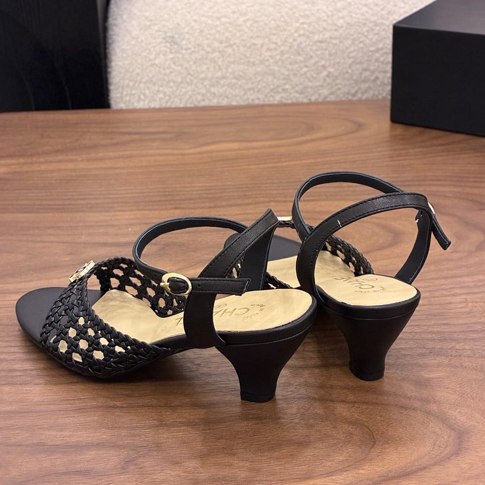 Ch**el Braided Ankle-Strap Sandals (EU SIZE 35-41)