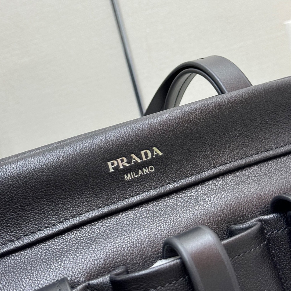 Pra*a Route large leather tote bag(HIGH-END GRADE)