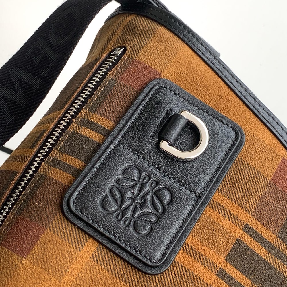 L0ew* Medium Flex messenger in canvas and brushed (HIGH-END GRADE)