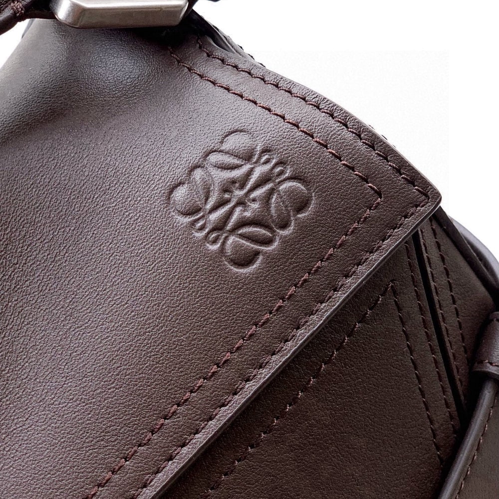L0ew* Small Puzzle Biker bag in shiny calfskin (HIGH-END GRADE)